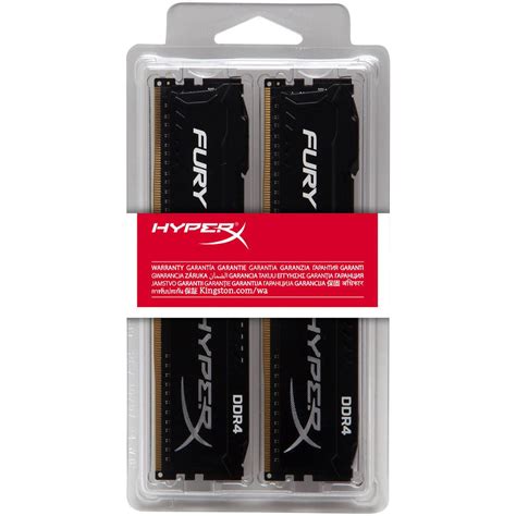 16GB Kingston FURY Schwarz Single Rank DDR4 3200 DIMM CL18 Dual Kit