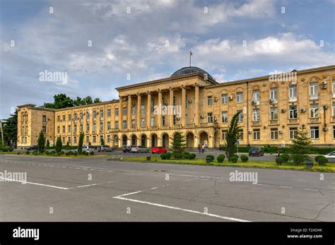 Gori City Hall on Stalin Square in Gori, Shida Kartli Region, Georgia ...