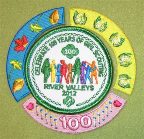 Girl Scouts Minnesota Wisconsin River Valleys 100th Anniversary Patch