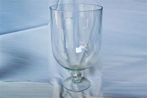 Large Glass Hurricane Vase 48 X 30 Cm Gv083 Funxion Fusion Decor Hire