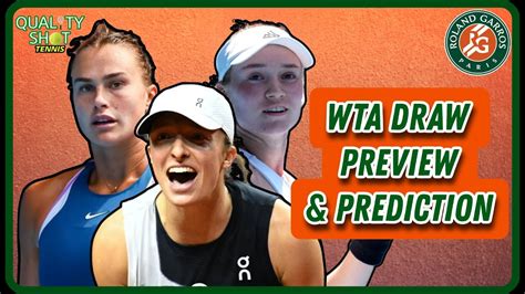 Roland Garros Draw Preview Prediction Swiatek Rybakina In