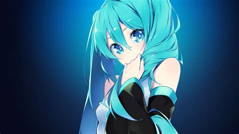 デスクトップ壁紙 図 アニメの女の子 青 ボーカロイド 初音ミク スクリーンショット コンピュータの壁紙 マンガカ