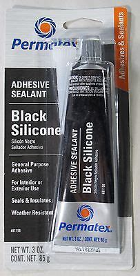 Permatex Black Silicone Adhesive Sealant Oz Tube Ebay