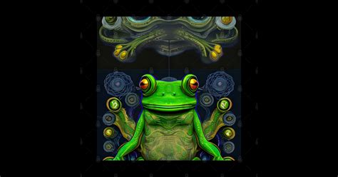 Frogger Spirit Animal 9 Trippy Psychedelic Frog Psychedelic