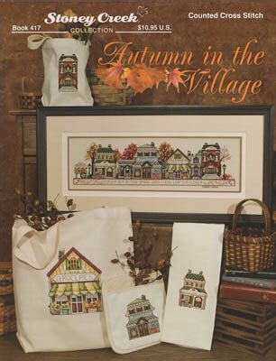 Stoney Creek Autumn In The Village Cross Stitch Pattern 123Stitch