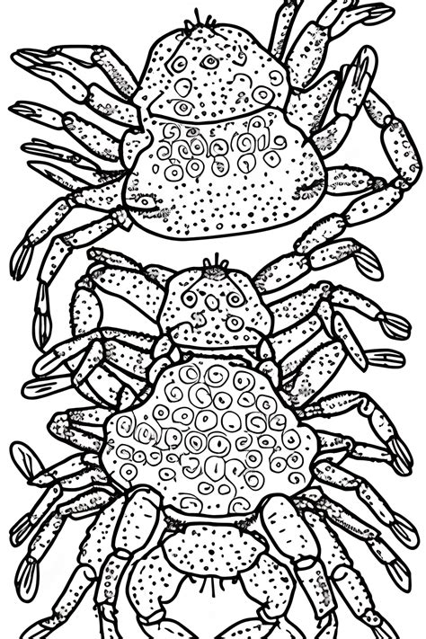 Page De Livre De Coloriage Sur Le Crabe Creative Fabrica