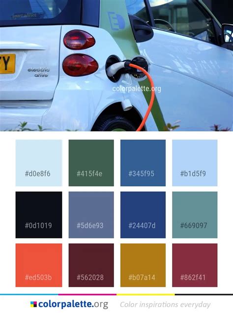 Car Paint Color Palette