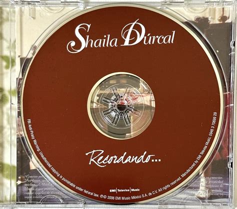 SHAILA DURCAL Recordando CD 2006 EMI Televisa EBay