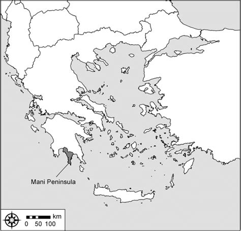 The Mani Peninsula Greece Download Scientific Diagram