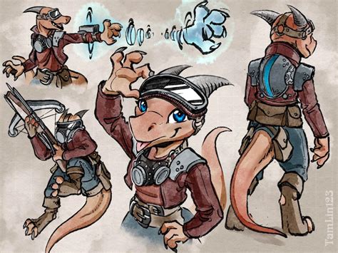 Oc Art Flike Kobold Artificer Dnd Rpg Character Character