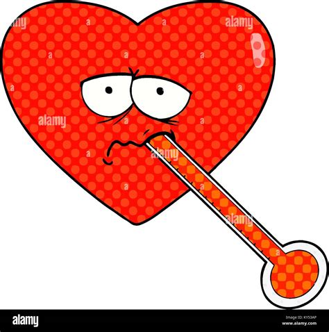 Cartoon Love Sick Heart Stock Vector Image And Art Alamy