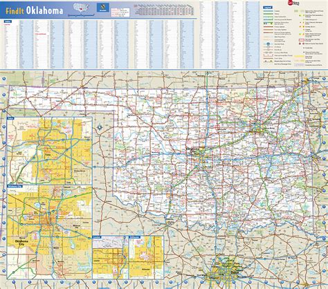 Oklahoma State Wall Map by Globe Turner