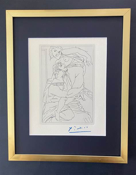 Pablo Picasso 1962 Signed Engraving Framed Etsy