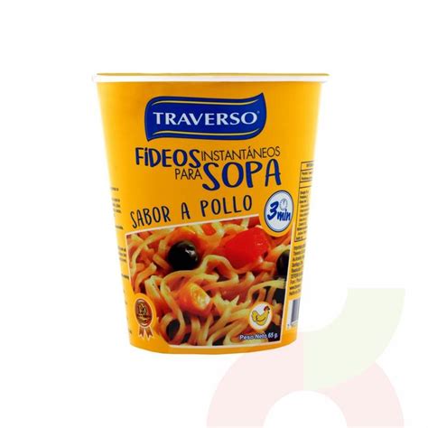 Sopa Instantánea Sabor Pollo Traverso 65Grs Supermercados Eltit