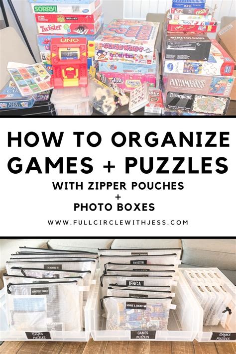 How To Organize Board Games Card Games And Puzzles Puzzle