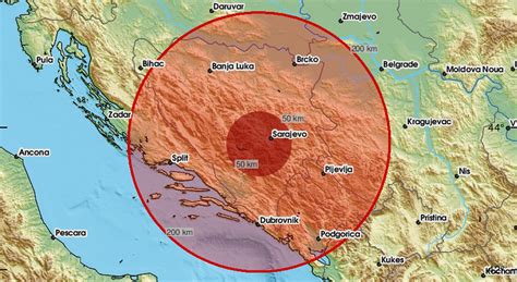 TRESE I U SUSJEDSTVU Potres Od 3 1 Po Richteru U BiH NACIONAL HR