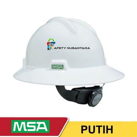 Jual Helm Safety MSA Fullbrim Original USA Lengkap Inner Fastrack Putar