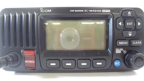 Icom Ic M424g Marine Vhf Radio Transceiver Unit W Hm 205b Mic Max