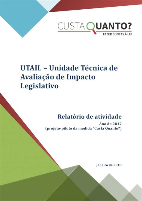 PDF UTAIL Unidade Técnica de Avaliação de Impacto Legislativo