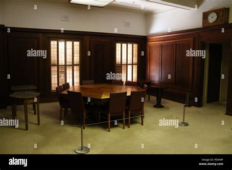 Inside Old Parliament House In Canberra Now The Museum Of Australian Democracy Furnished Stock