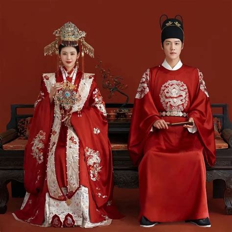 Yourqipao Chinese Traditional Phoenix Hanfu Wedding Clothing Ming