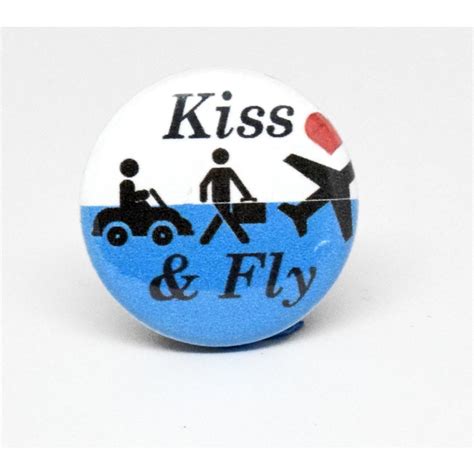 Airplane Button Kiss and Fly - Planewear