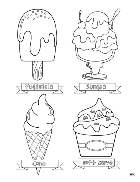 Ice Cream Coloring Pages 26 Printable Pages Printabulls