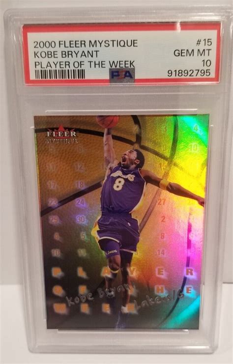 Fleer Mystique Kobe Bryant Player Of The Week Psa Gem Mint