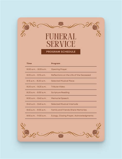 5 Order of Service Funeral Examples + Templates