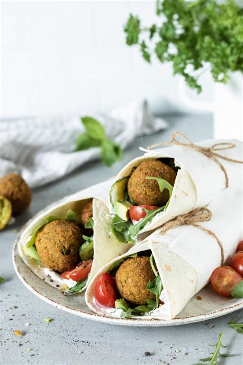 Wraps Mit Selbst Gemachten Falafeln Simply Yummy