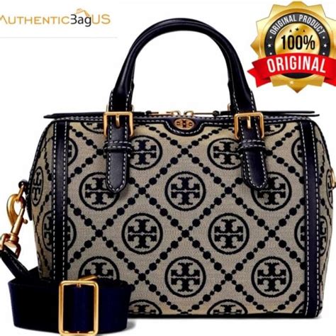 Jual Tory Burch T Monogram Jacquard Barrel Shopee Indonesia