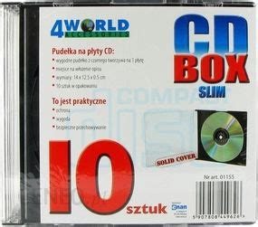 Akcesoria Do Przechowywania Danych 4World CD Box Slim 10szt 01155