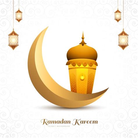 Ramadan kareem lua islâmica e fundo colorido do cartão das lâmpadas