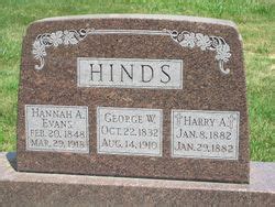 Hannah Amanda Evans Hinds 1848 1918 Mémorial Find a Grave