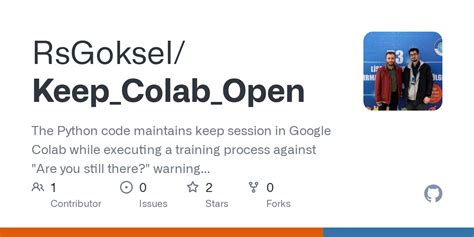 GitHub RsGoksel Keep Colab Open The Python Code Maintains Keep