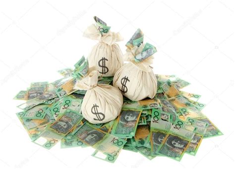 Australian Money with money bags — Stock Photo © hidesy #76004417