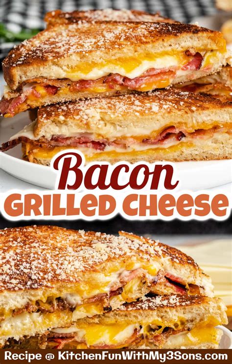 Bacon grilled cheese sandwich – Artofit