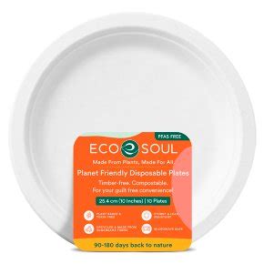 Eco Soul Compostable Plates 25 6cm Waitrose Partners