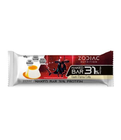 15 Barrette NAKED BAR 45 G PANNACOTTA Zodiac Nutrition Vendita Online