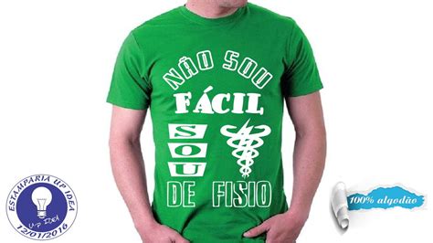 Camiseta Fisioterapia Curso No Elo Ousadia A