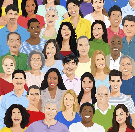 Illustration of diverse people vector | Free Vector - rawpixel