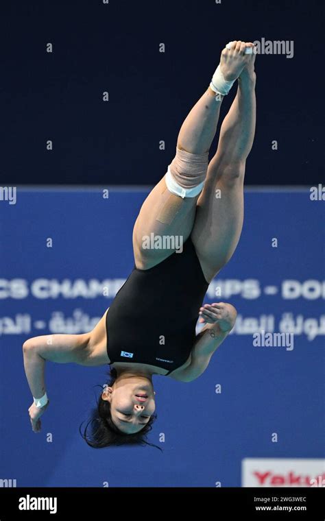 Doha Qatar Nd Feb Kim Suji Of South Korea Competes During The