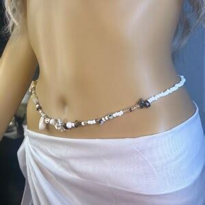 Boho Sea Shell Waist Beads Beach Jewelry Bead Belly Chain Body Jewelry Sea Shell Jewelry Bikini