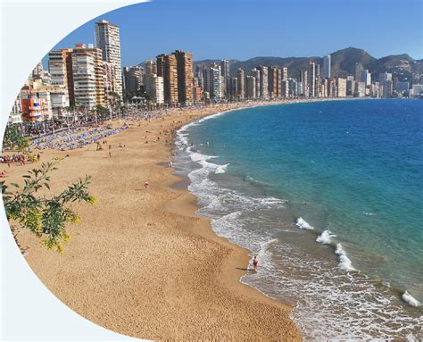 Paseo Marítimo De La Playa De Poniente De Benidorm Seafront Of The