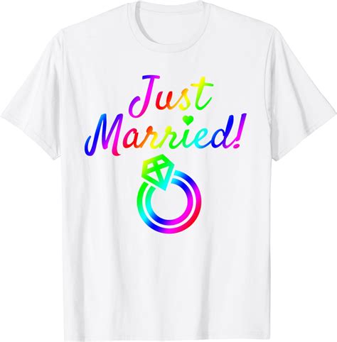 Newlywed Just Married Gay Lesbian Lgbt Same Sex Marriage T Shirt Walmart