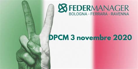 IL DPCM 3 NOVEMBRE 2020 Testo E Allegati Federmanager Bologna