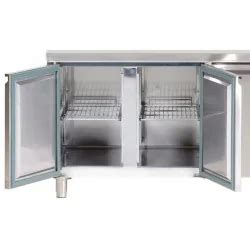 Tour pâtissier positive de boulangerie 2 portes dessus inox Prof 800