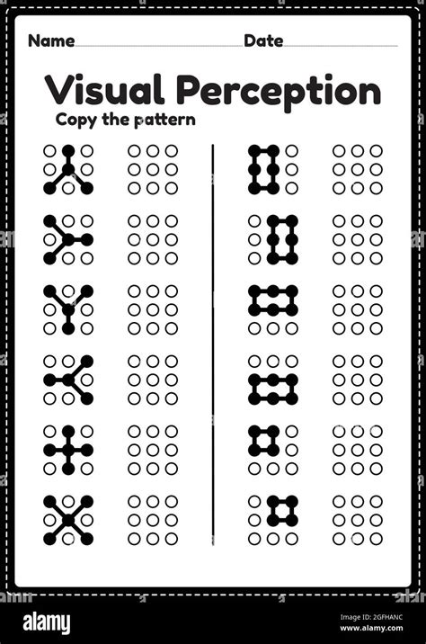 Visual Perceptual Activity Skills Shapes Worksheet For Preschool