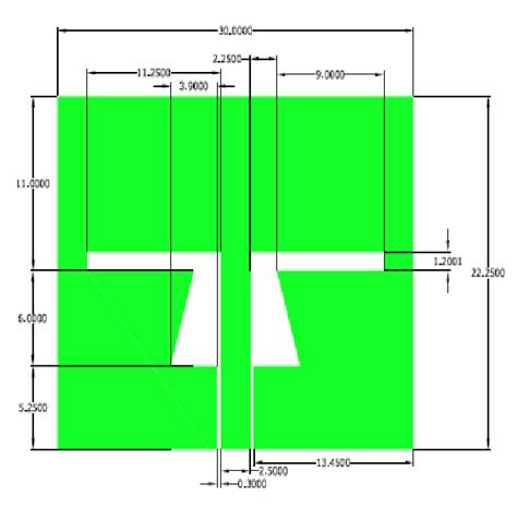 Figure From Design Of Compact Coplanar Waveguide Fed Slot Antenna For