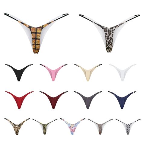 Women S Sexy Thong Low Rise Double Layer Bikini Briefs Bikini For Women